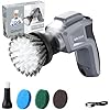 MR.SIGA Electric Spin Scrubber, Electric Cleaning Brush for Kitchen and Bathroom Cleaning, Waterproof Rechargeable Spin Scrubber, Cordless Spin Scrubber with 5 Replaceable Cleaning Brushes and Pads