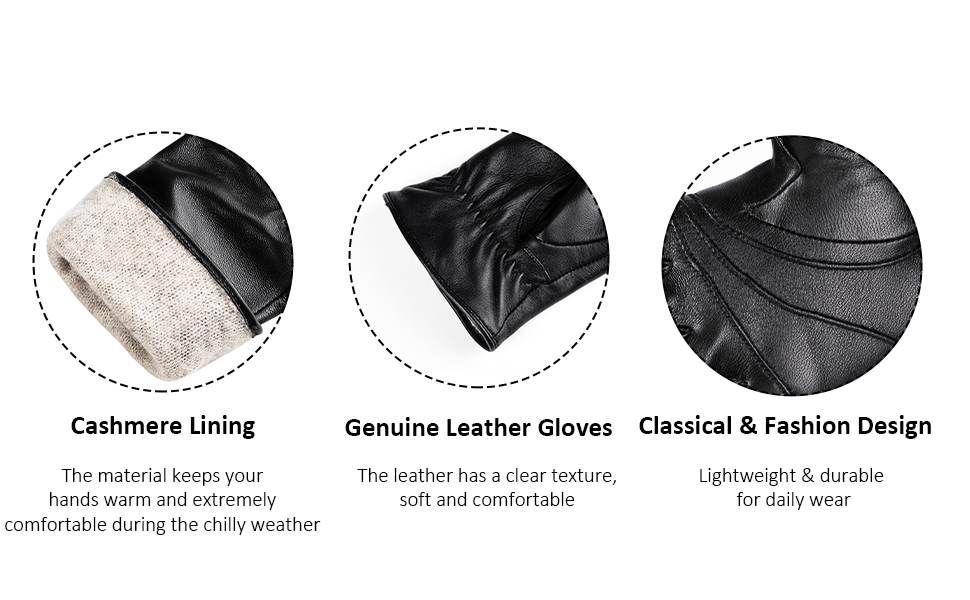 WINTER WOMEN LEATHER GLOVES                                