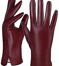 Womens Leather Gloves Winter 