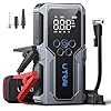 Portable Car Jump Starter with Air Compressor, UTRAI 4000A 150PSI Car Battery Jump Starter 12V Jump Start Battery Pack Jump Box Car Battery Charger with LED Lights, Storage Case (8.5L Gas/6.5L Diesel)