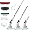 Electric Spin Scrubber, 2024 New Cordless Cleaning Brush, 380RPM-5 Replaceable Heads-1.5H Bathroom Power Scrubber Dual Speed with Adjustable & Detachable Handle for Bathtub Kitchen Floor Glass