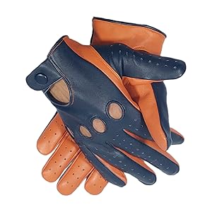 Multi-colored gloves for driving ariding biking