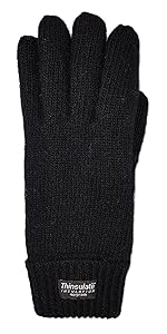 plain knitted glove