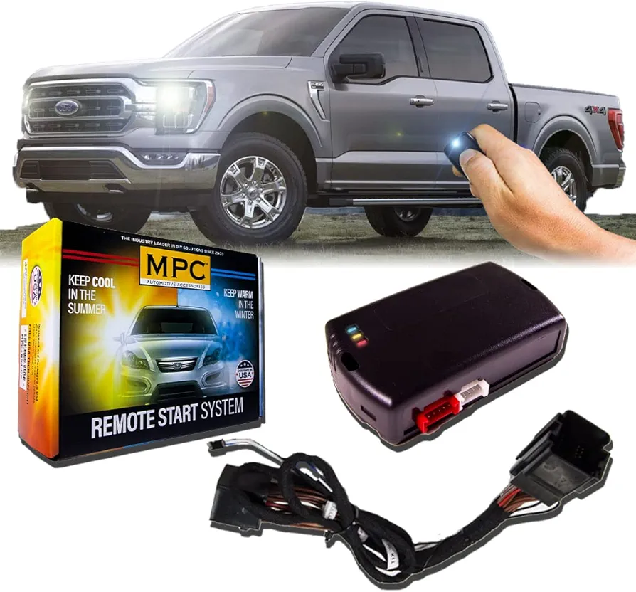 MPC Remote Start Kit Ford F-150 2021 2022 2023 || 100% Plug N Play T-Harness || Press Fob Lock Unlock Lock to Start || USA Tech Support