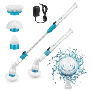 Electric Cleaning Brush Cordless Spin Scrubber Bathtub Tile Scrubber with 3 Replaceable Brush Heads for Kitchen Bathroom Wall