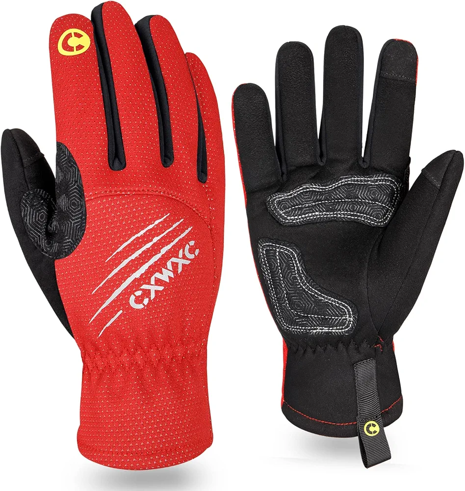 CXWXC Winter Gloves Touch Screen Water Resistant Thermal for Running Cycling