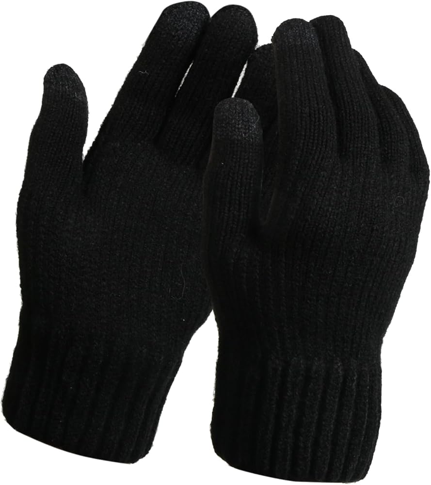 TZ Promise Women's Winter Touchscreen Magic Gloves Warm Knit Fleece Lined for Cold Weather