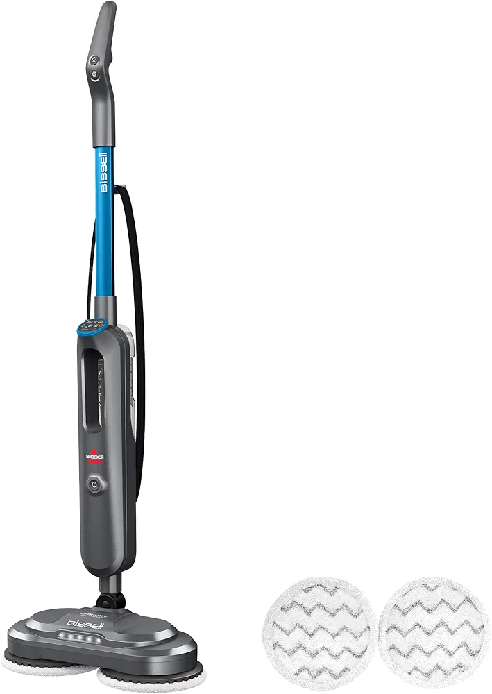 BISSELL SpinWave SmartSteam Scrubbing Steam Mop with Rotating Mop Pads