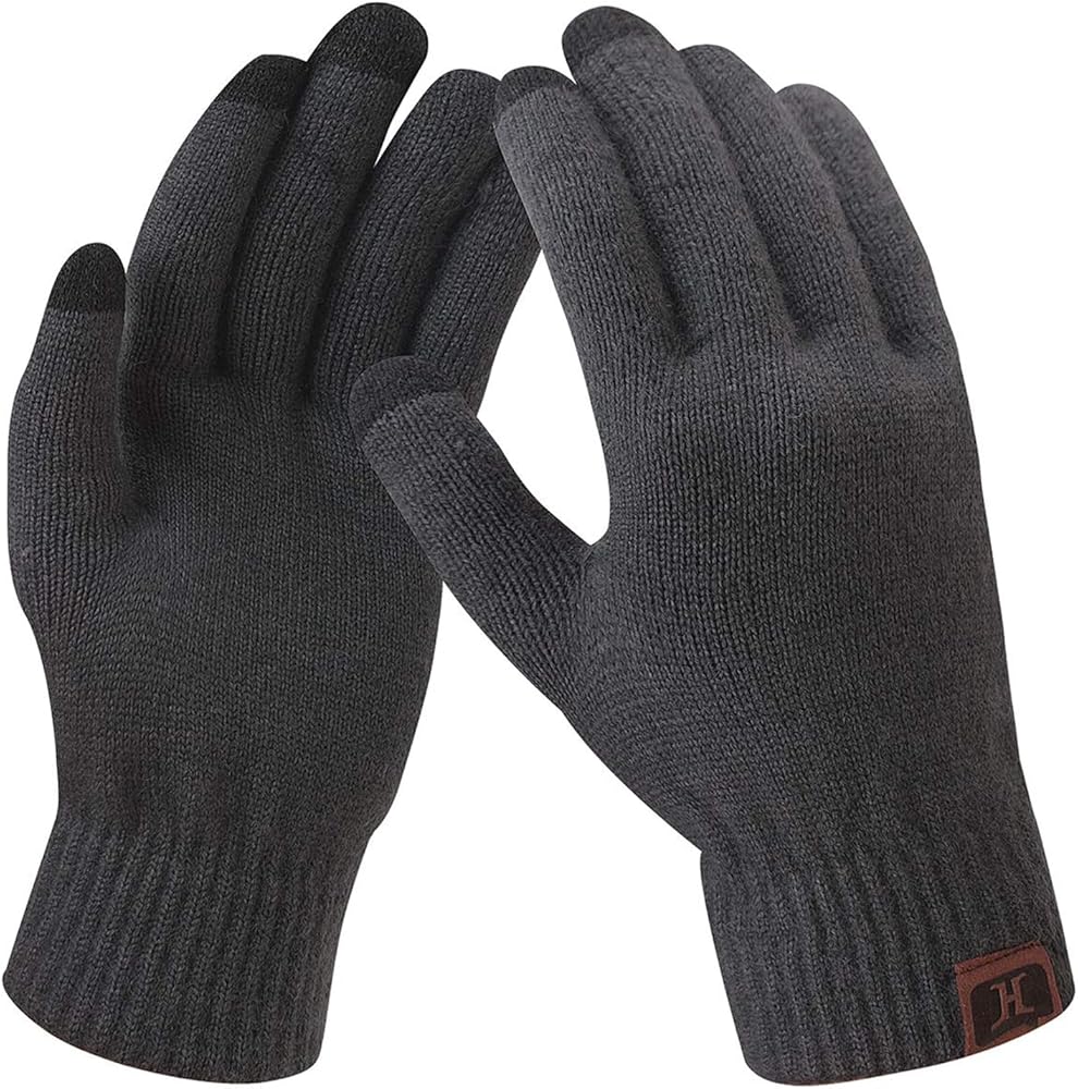 FZ FANTASTIC ZONE Women's Winter Touchscreen Wool Magic Gloves Warm Knit Fleece Lined for Women