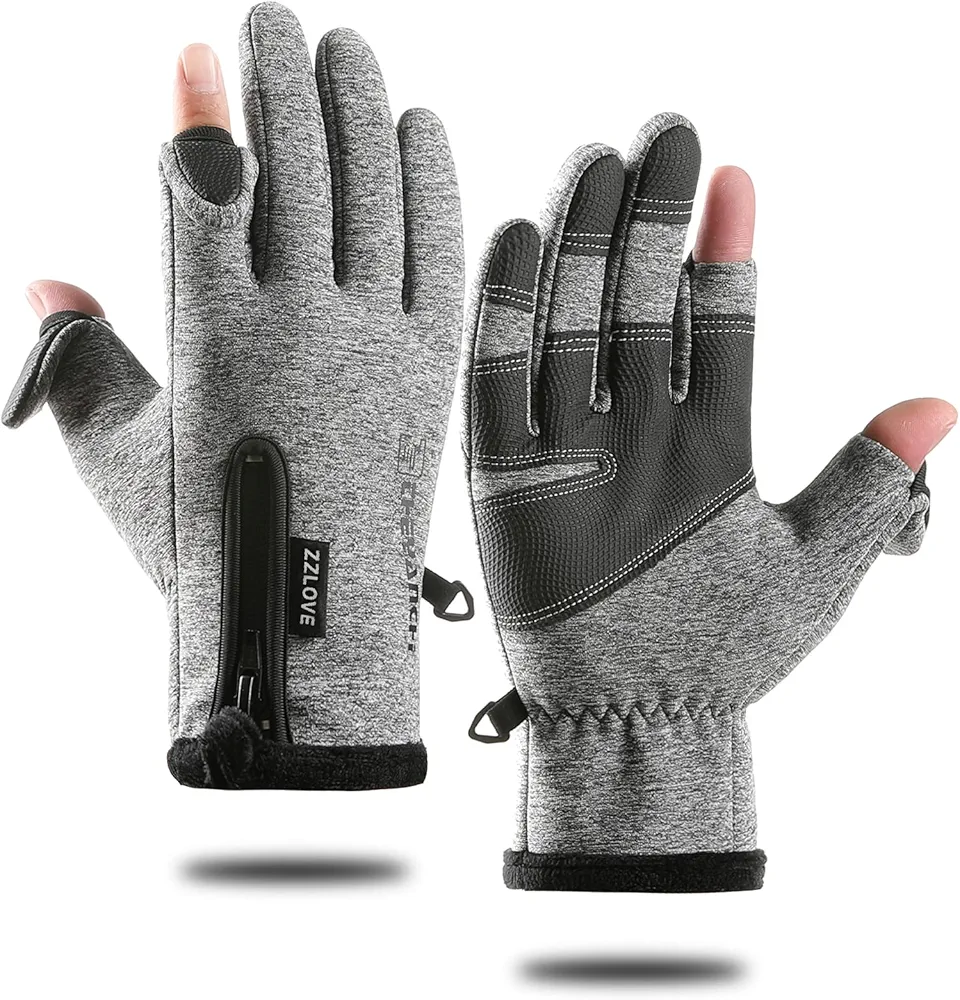 ZZLOVE Winter Warm Touch Screen Gloves for Men and Women, Waterproof and Anti-Slip Cycling Running Gloves,Water Resistant Windproof Outdoor Sports Glove for Bicycle