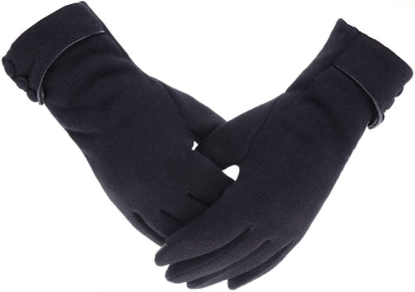 Tomily Womens Touch Screen Phone Fleece Windproof Gloves Winter Warm Wear