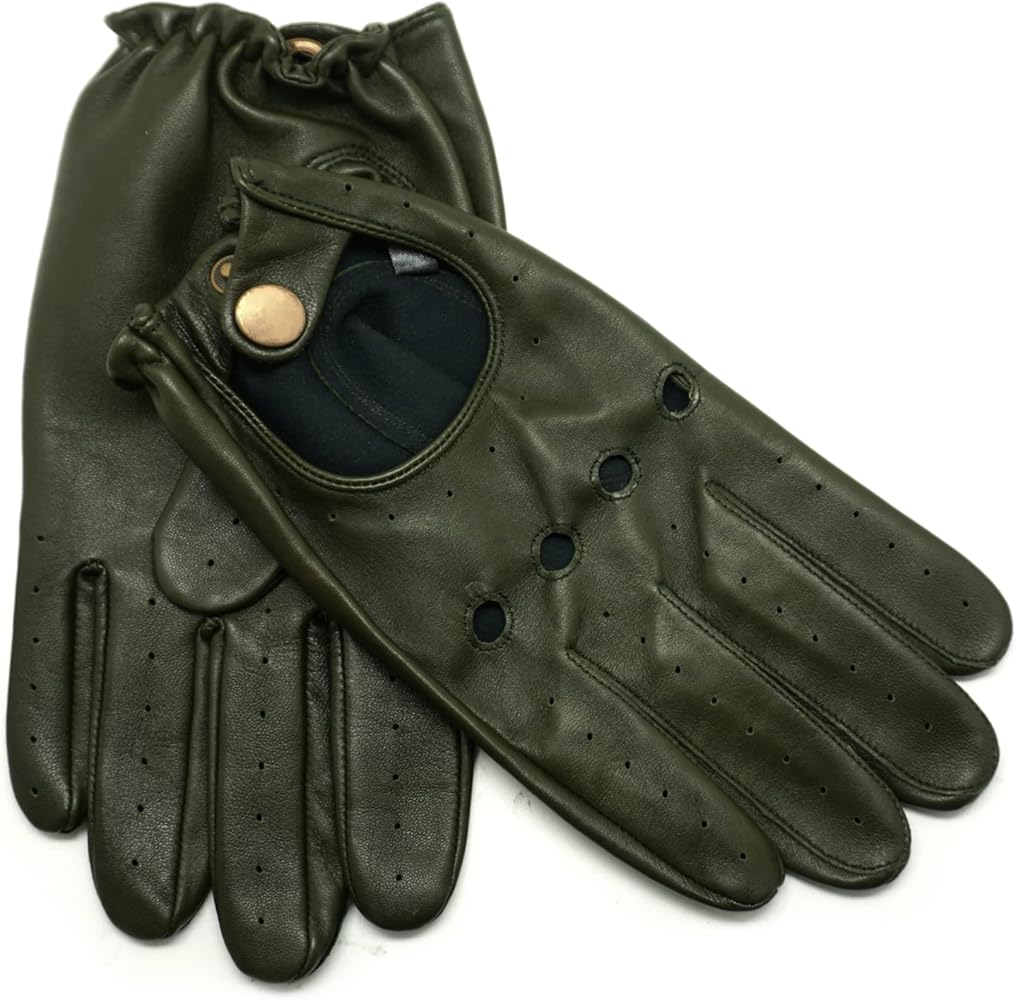 YISEVEN Men's Leather Driving Gloves