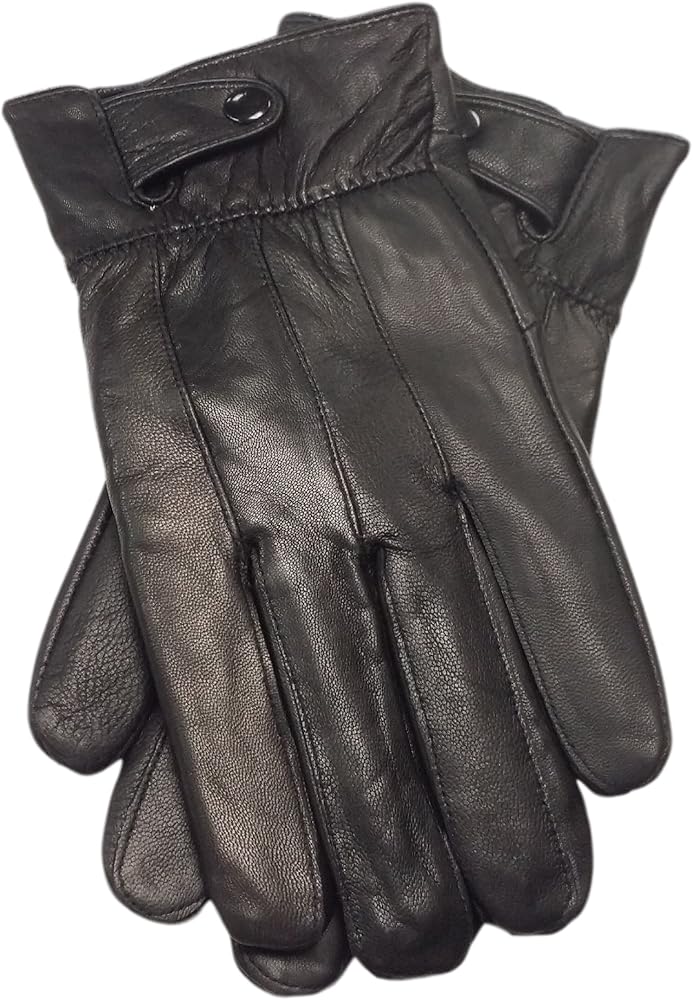 REED Men's Genuine Leather Warm Lined Driving Gloves - Touchscreen Texting Compatible