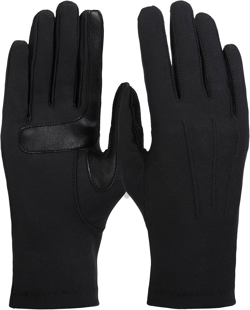 isotoner Women's Spandex Cold Weather Stretch Gloves With Warm Fleece Lining