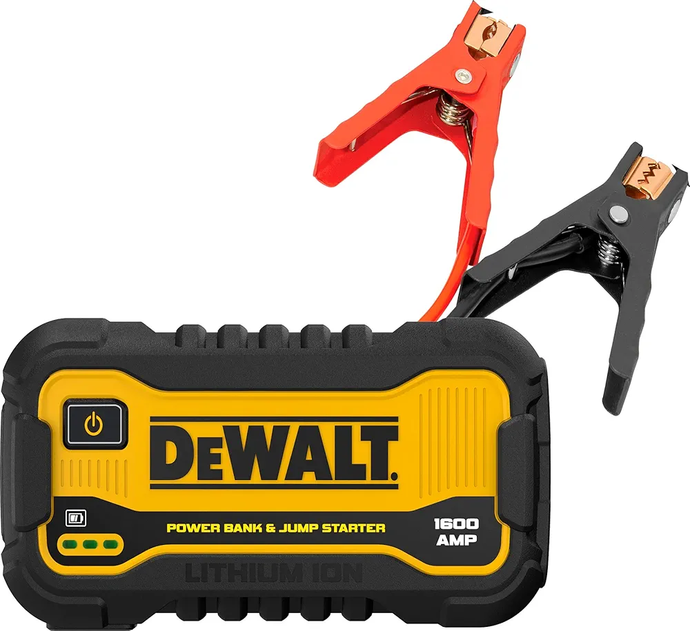 DeWalt DXAELJ16 1600 Peak Amp Jump Starter Battery Booster with USB Power Station