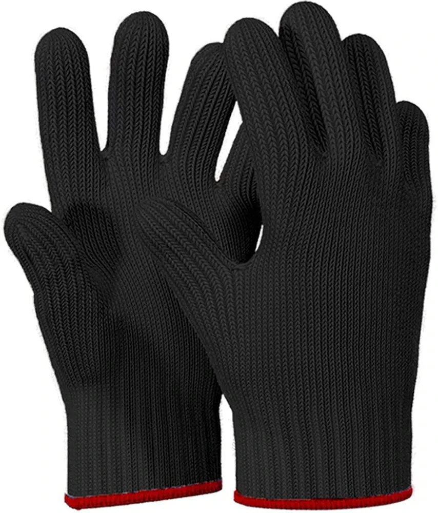 Killer's Instinct Outdoors 1 Pair Heat Resistant Gloves Oven Gloves Heat Resistant with Fingers Gloves Double Oven Mitt Set