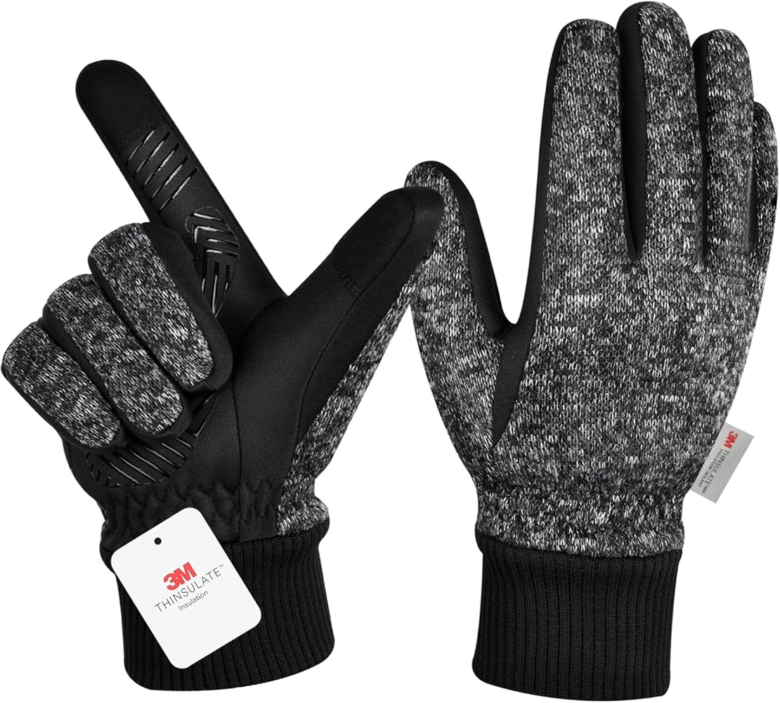 MOREOK Winter Gloves -10°F 3M Thinsulate Warm Gloves Bike Gloves Cycling Gloves for Driving/Cycling/Running/Hiking