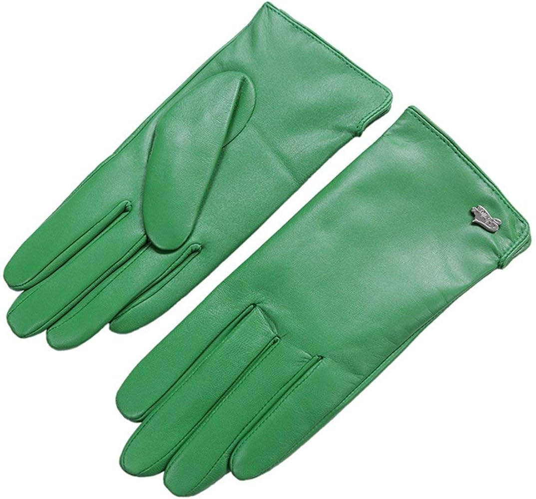 Nappaglo Nappa Leather Gloves Warm Lining Winter Multicolor Lambskin for Women