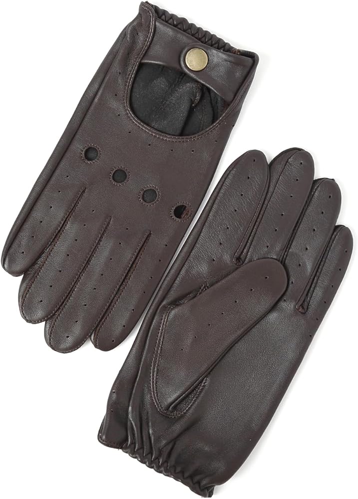 YISEVEN Men's Leather Driving Gloves