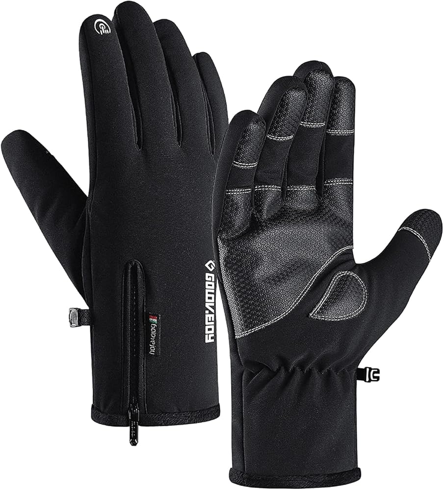 Y&R Direct Mens Winter Gloves -30℉Windproof Waterproof Touch Screen Gloves for Outdoor Work